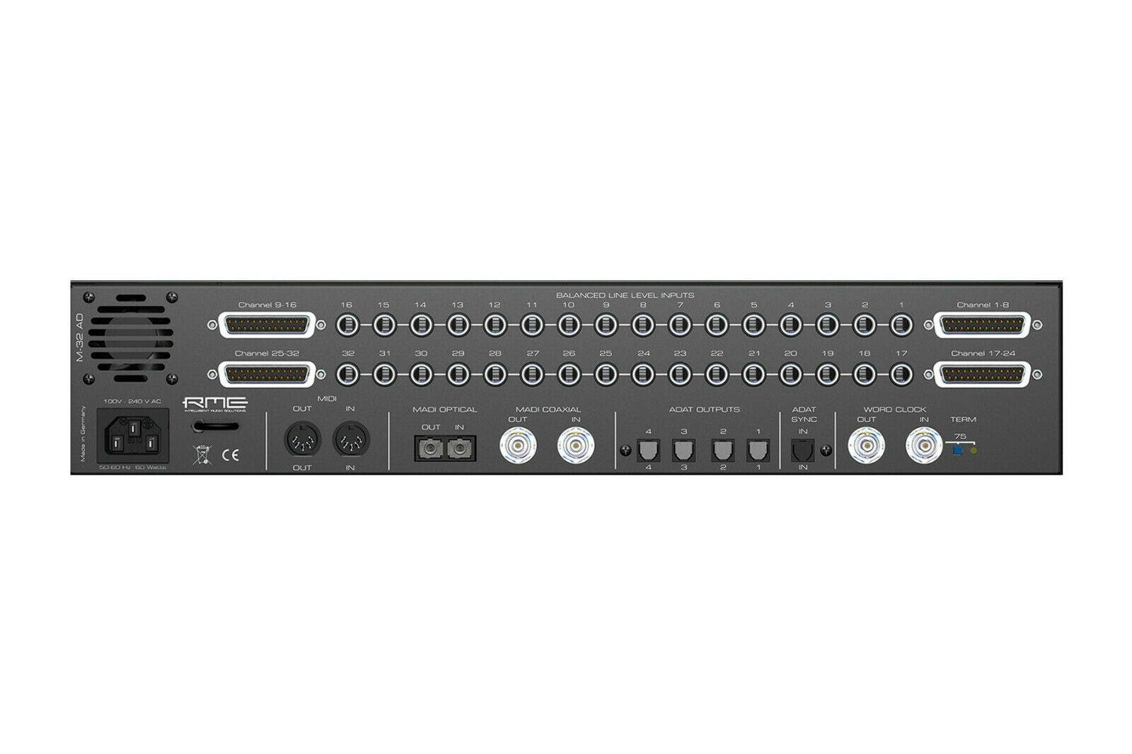 RME M-32 AD 32-Channel High-End Analog to MADI/ADAT Converter | Pro Audio LA