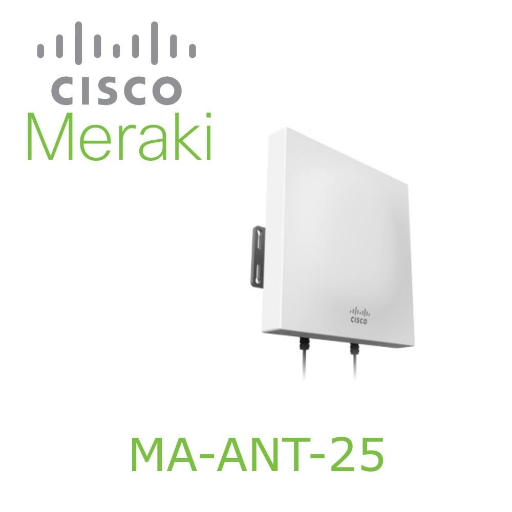 Cisco Meraki Dual-Band Patch Antenna MA-ANT-25 (8/6.5 dBi Gain) for MR66 & MR72 APs (Access Points)