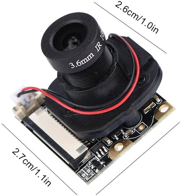 Redxiao Camera Module, IR-Cut Focusable Professional Durable with 1080p OV5642 Sensor for Raspberry Pi/Pi 2/Pi 3 5MP Webcam Video