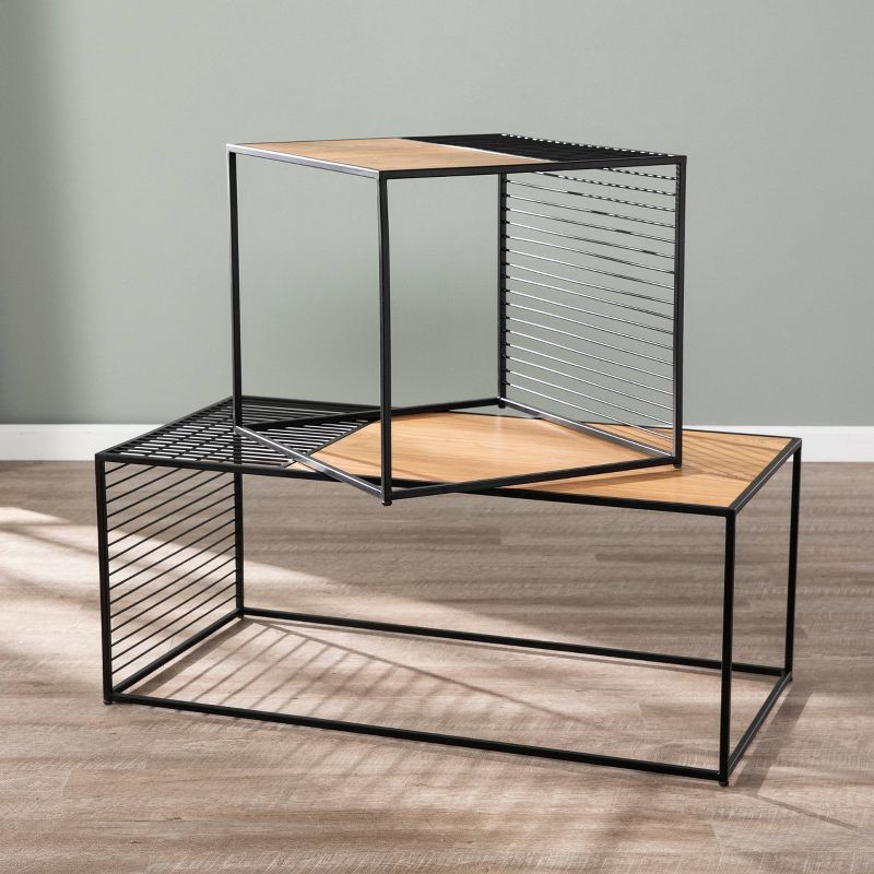Klinread End Table Brown/Black - Aiden Lane