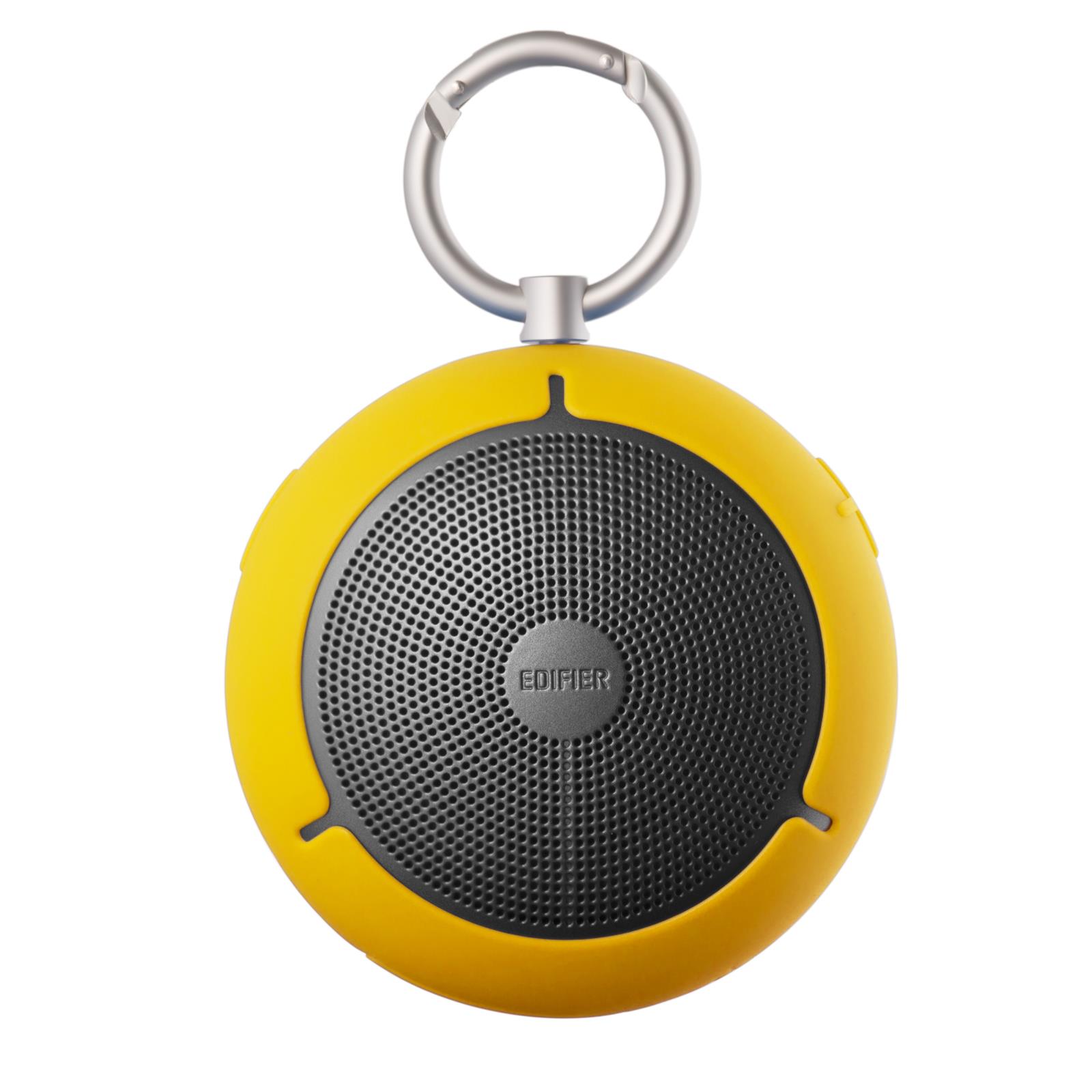 Edifier MP100 Portable Bluetooth Speaker - Wireless Splash/Dust Proof Boombox with microSD Card for Hiking Camping and Outdoors Activities - Yellow