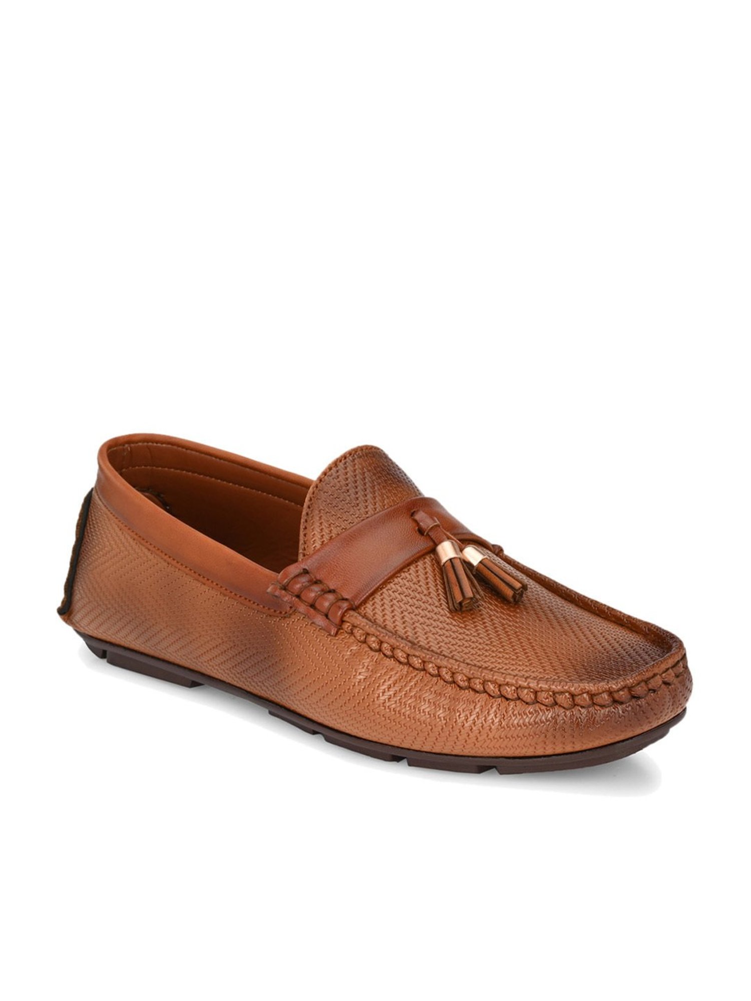 El Paso Men's Tan Casual Mocassins
