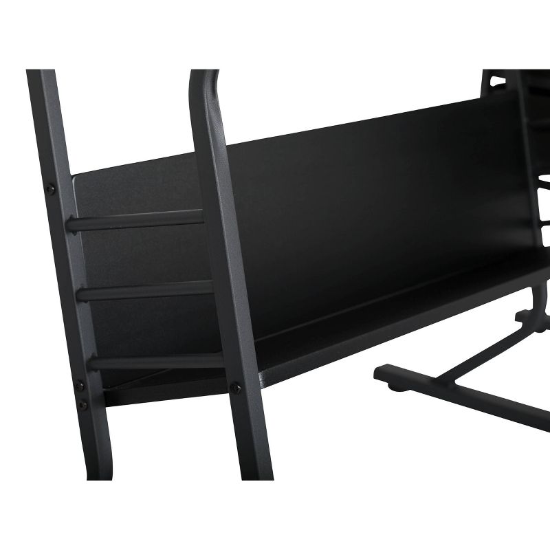 Eclipse Hobby Table with Stool - Black/White