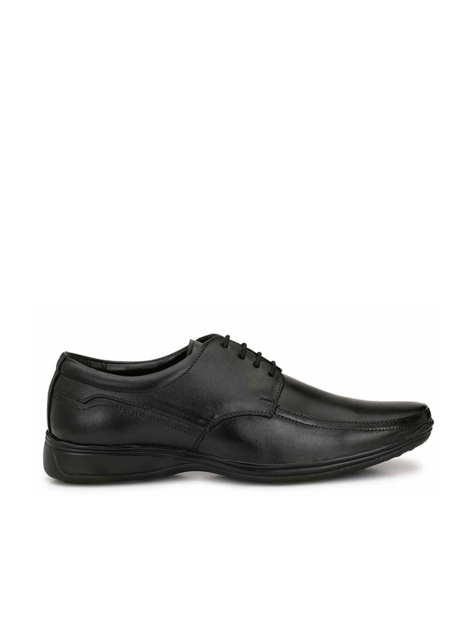 Eego Italy Men's Black Derby Shoes