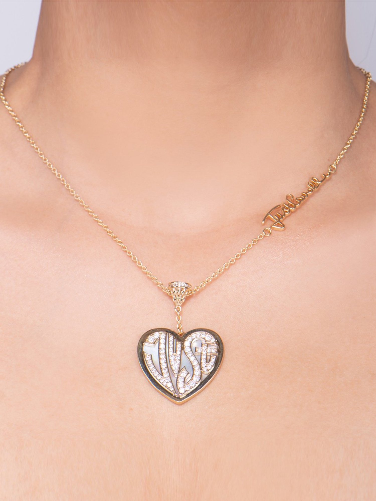 Just Cavalli Golden Amore Rosa Princess Necklace