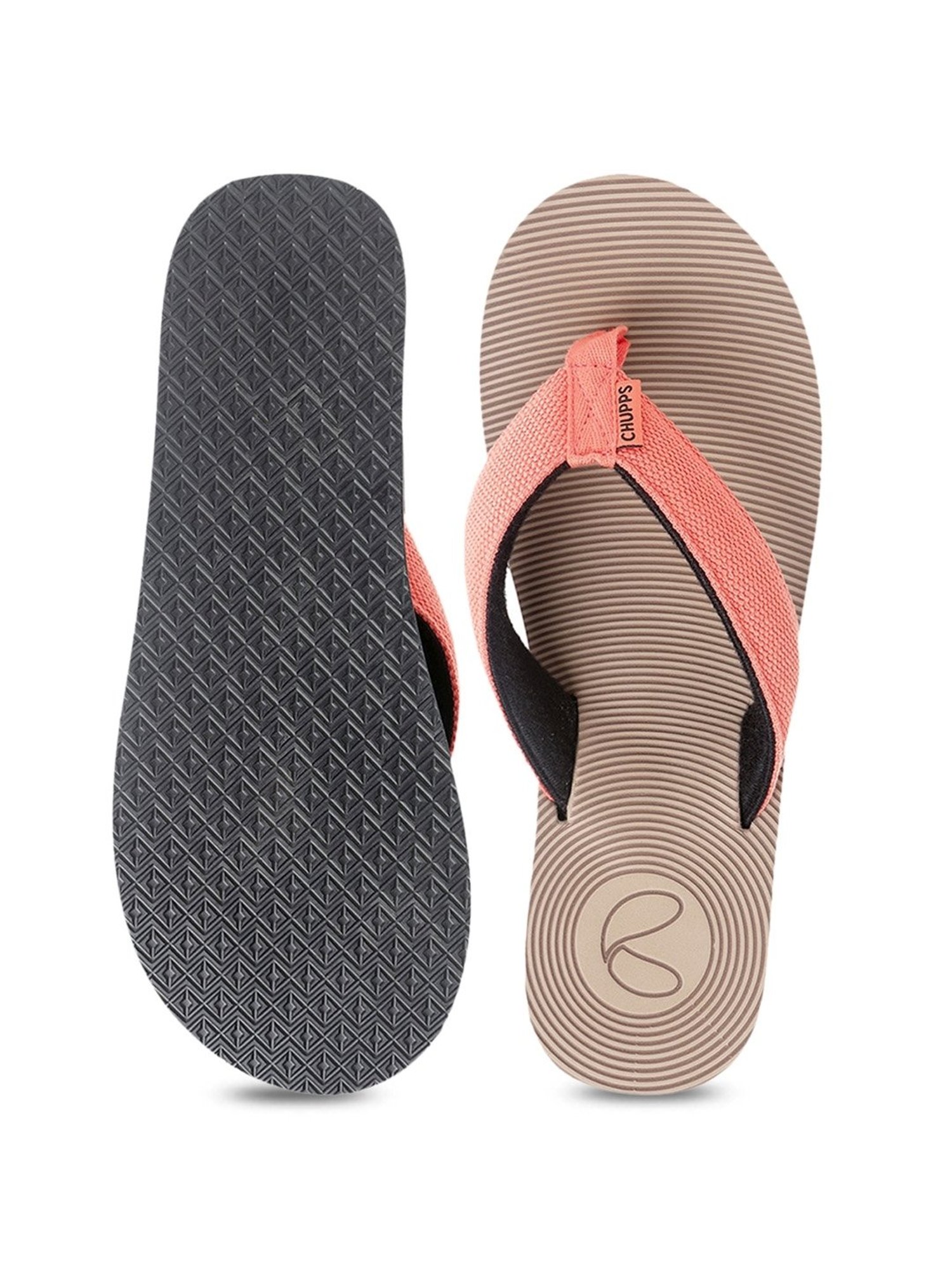 Chupps Men's Brown Flip Flops