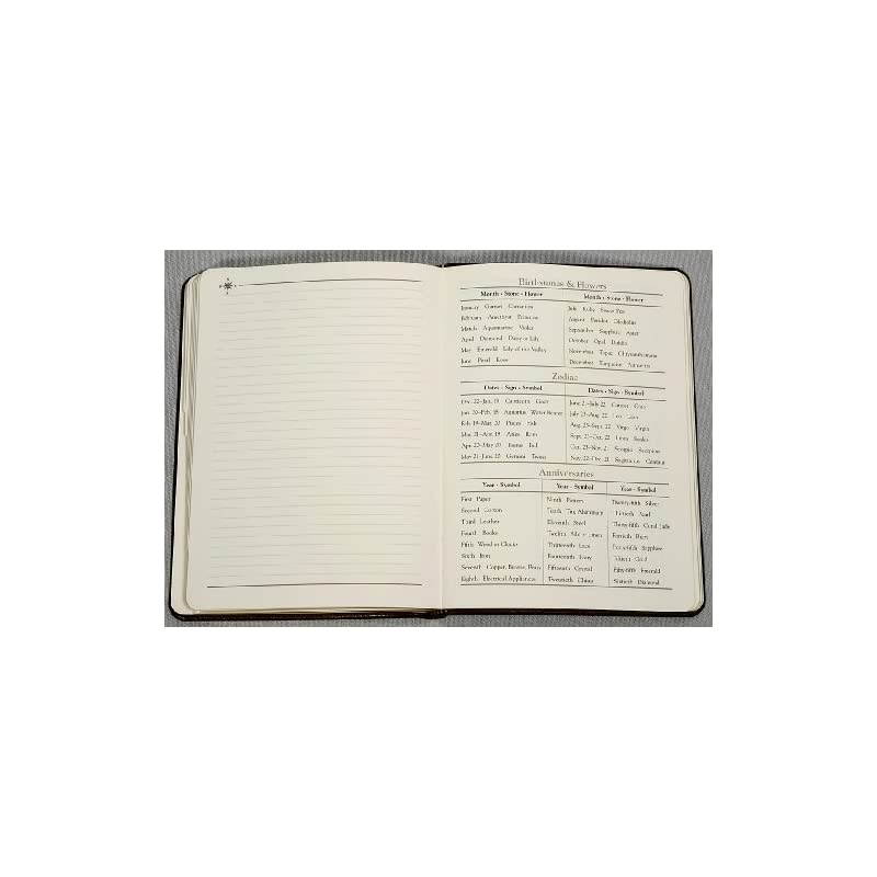 7 Inch Leather Bound Desk Address Book Genuine Calfskin Leather 1400 Entries British Tan