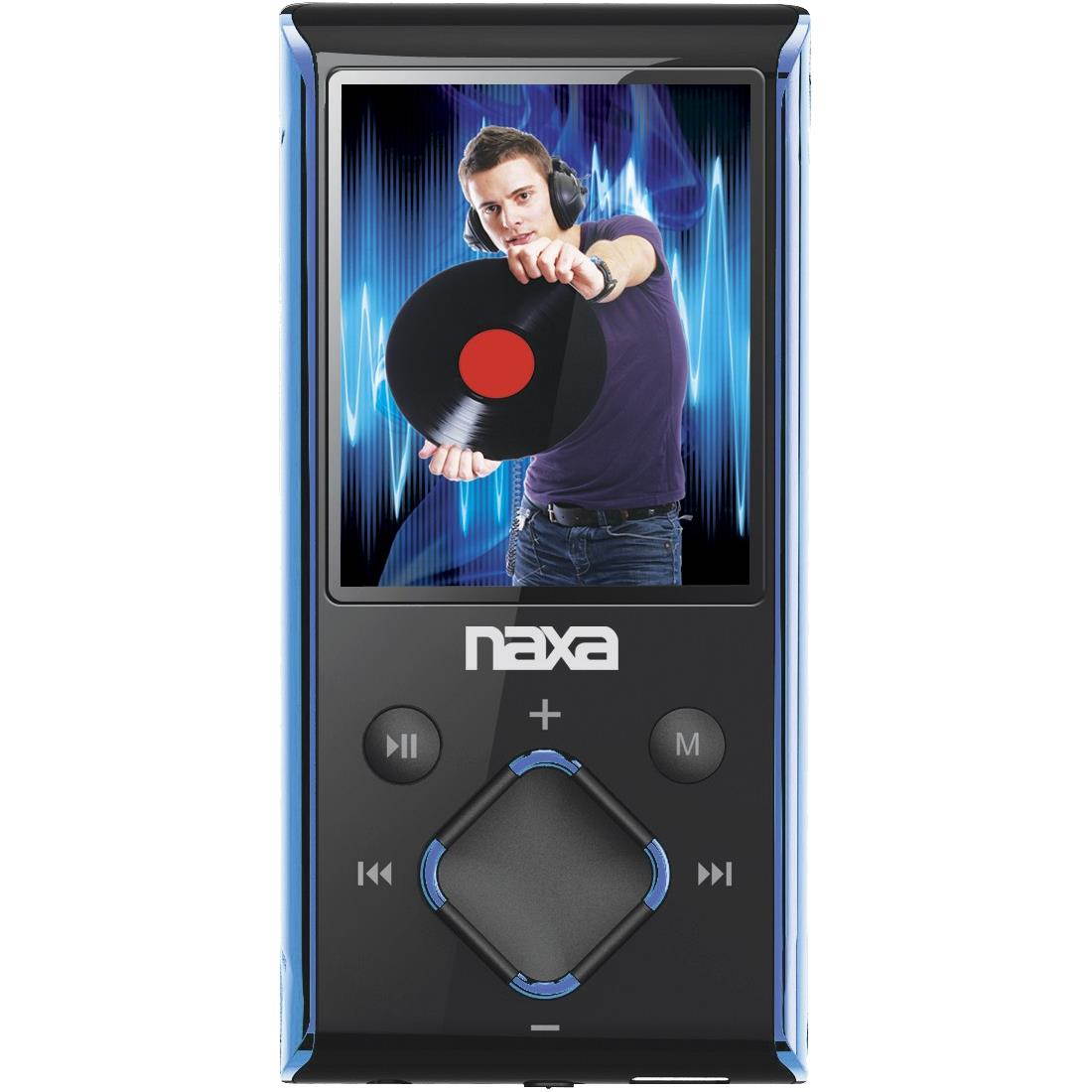NEW NAXA NMV173BL 4GB MEDIA PLAYER WITH 1.8" DISPLAY