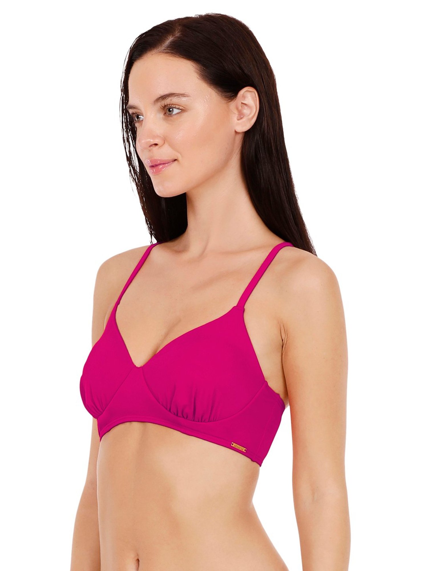 Amante Cherry Pink Lace Bikini Top