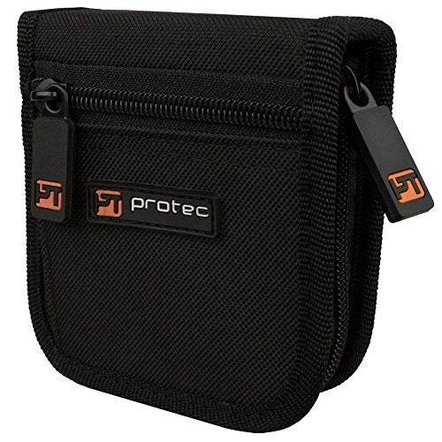 protec trumpet/small brass multiple 3piece nylon mouthpiece pouch with zipper closure, model a219zip