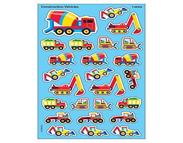 TREND ENTERPRISES INC. T-46304 SUPERSHAPES CONSTRUCTION VEHICLES