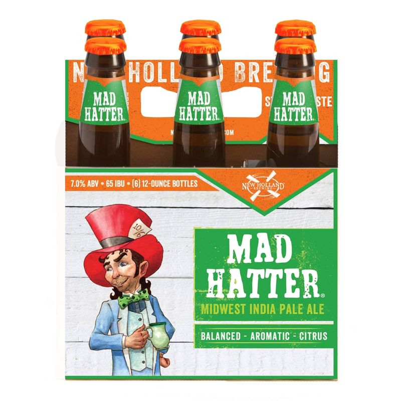 New Holland Mad Hatter Midwest IPA Beer - 6pk/12 fl oz Bottles