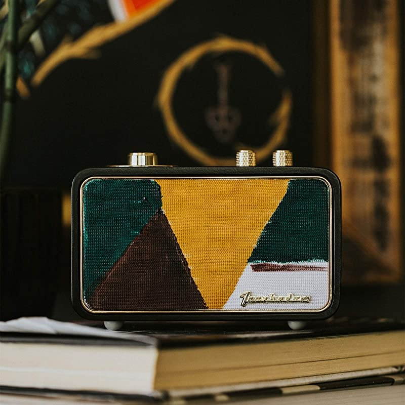 Bluetooth Speaker for iPhone Samsung Huawei TRENBADERCOM Bluetooth Speaker Wireless for Home Office Travel and Outdoor Wooden Vintage Style Customizable Christmas Souvenir Mic