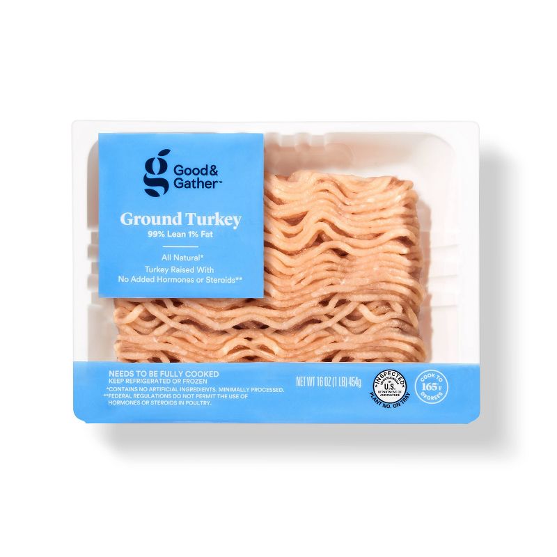 All Natural 99/1 Ground Turkey - 1lb - Good & Gather™