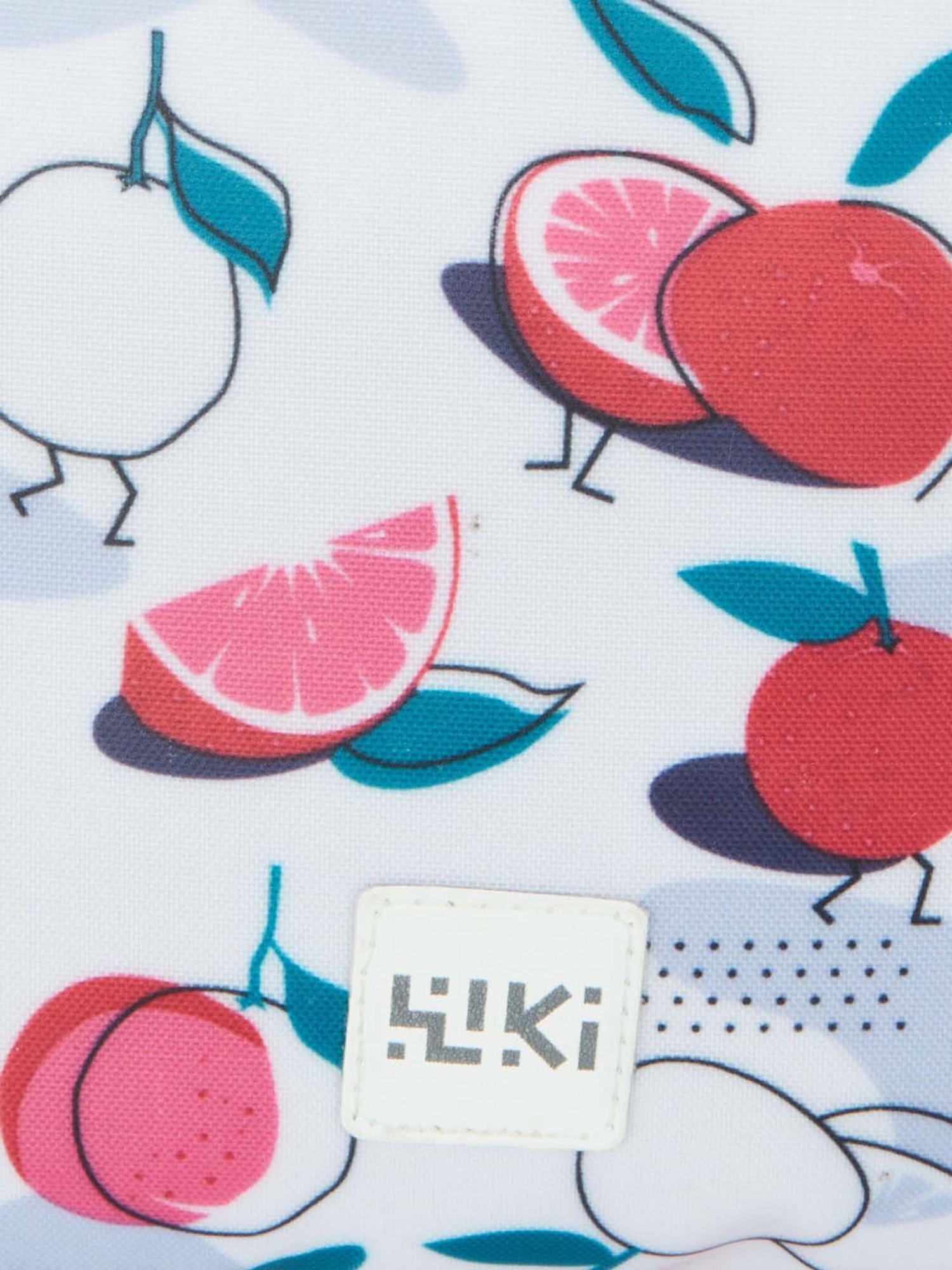 Wiki 21.5 Ltrs Red & White Medium Backpack