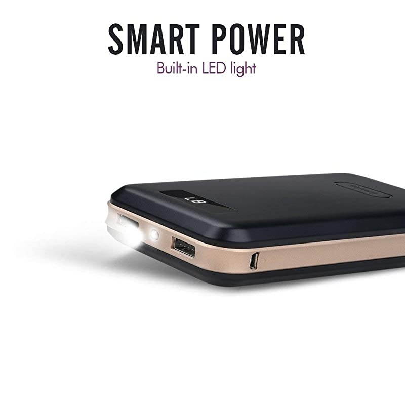 20000mAh Portable Charger Compact Power Bank External Battery Pack LED Digital Display Smart Charge iPhone 11 Max Pro XR 10 8 7 Plus Samsung Galaxy S10 Note 9 Tablets More