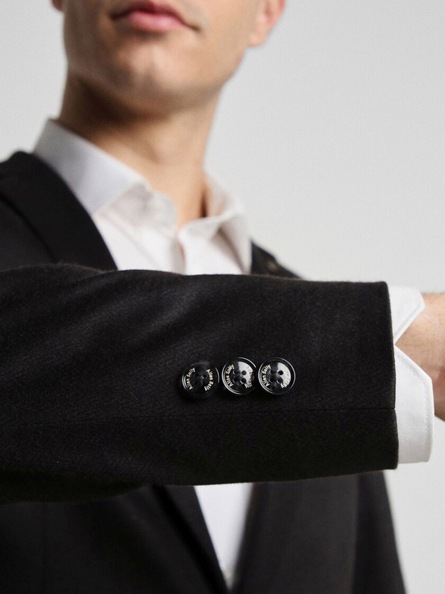 Allen Solly Black Slim Fit Blazer