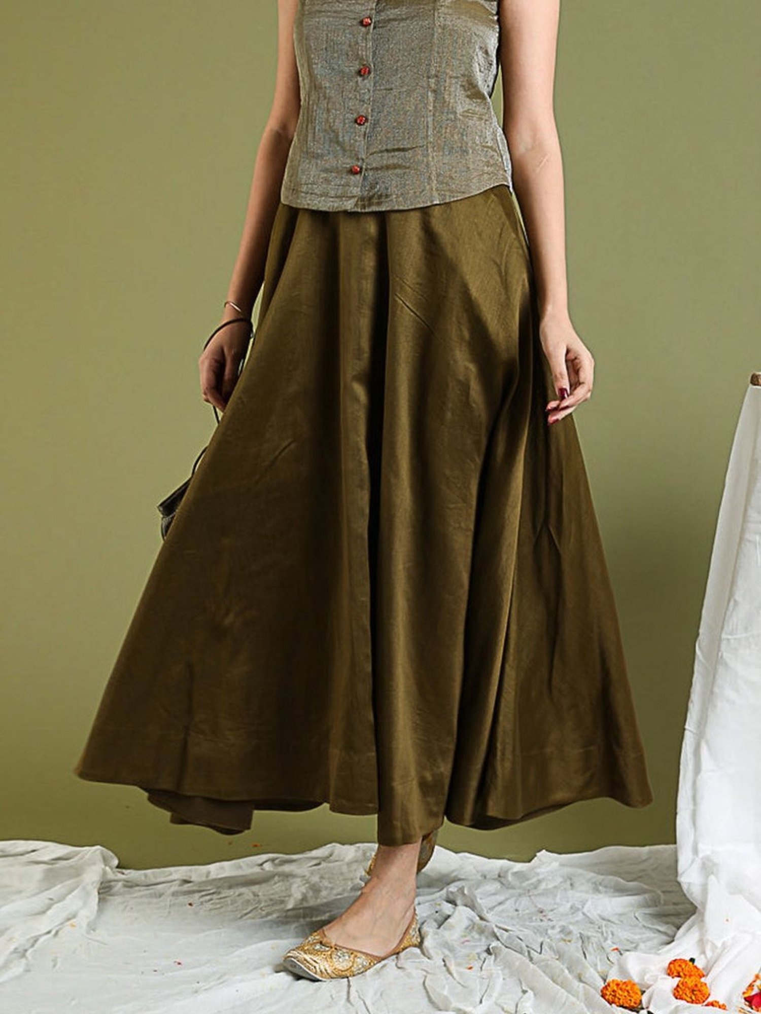 Vinusto Tabaco Brown Ashwin D21 Skirt