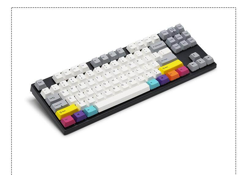 Varmilo  Ergonomic Design, Cool Exterior 87 Keys USB Wired Cable Detachable Cherry MX Mechanical Gaming  Keyboard With White Backlit For Office And Game, PBT Keycaps - VA87M Nordic Summit Verison
