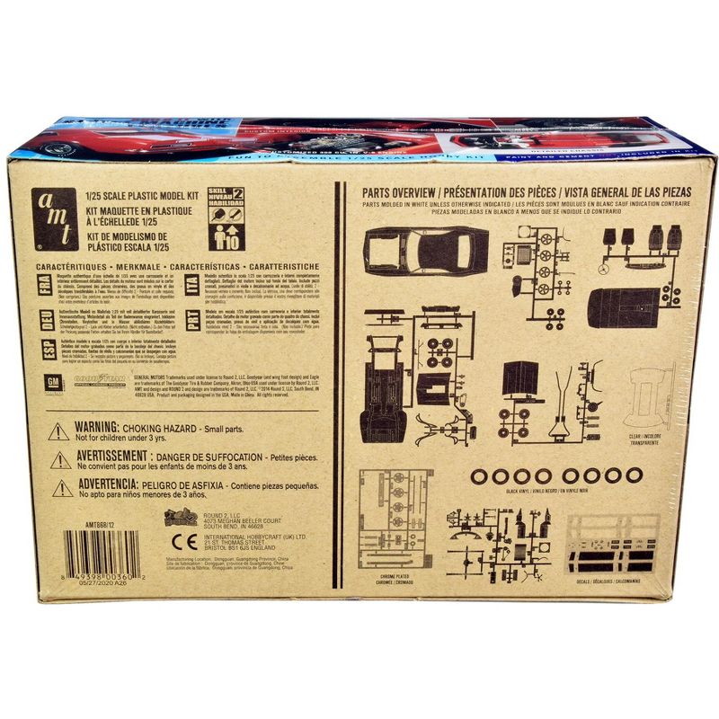 Skill 2 Model Kit 1968 Chevrolet Camaro Z/28 2-in-1 Kit 1/25 Scale Model by AMT