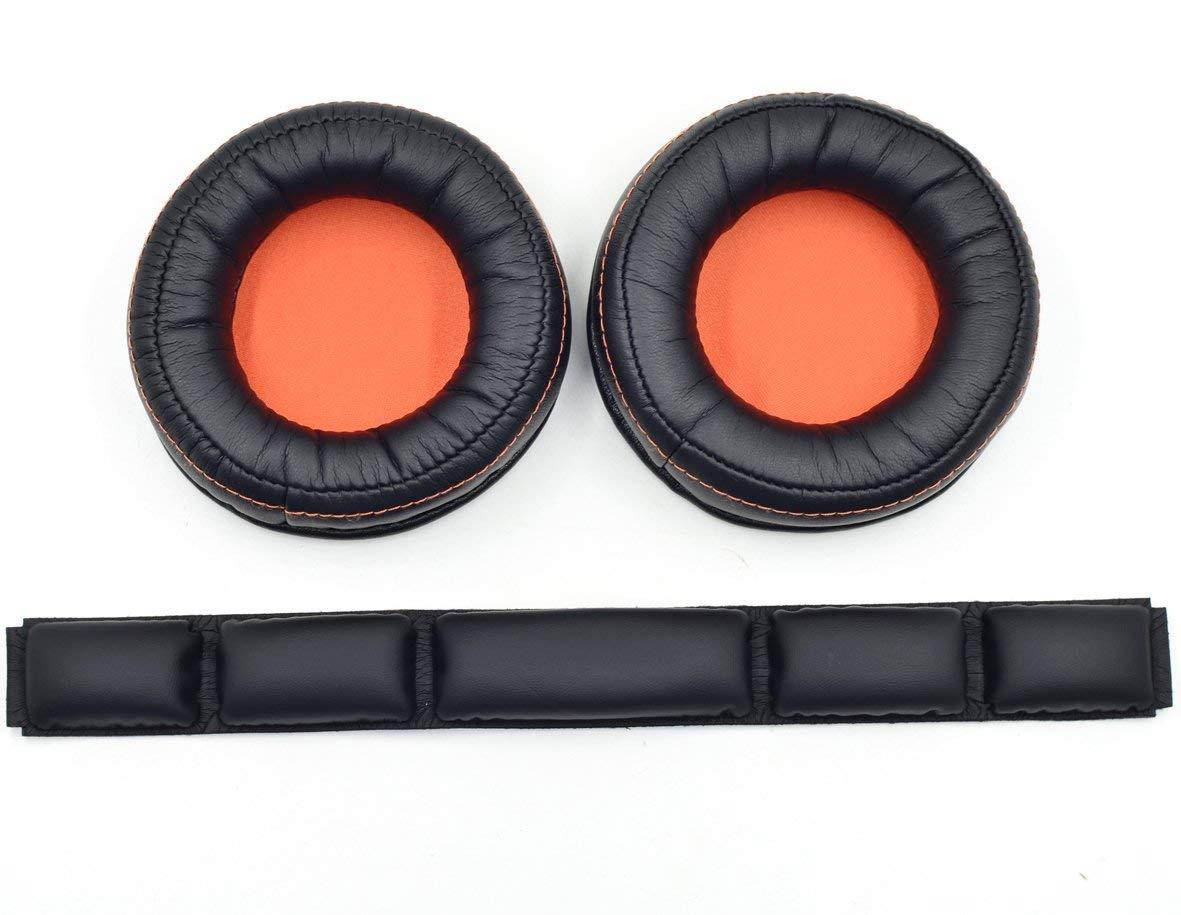 Replacement Ear pad cushion bands for SteelSeries Siberia 840 800 Wireless Headset Dolby 7.1 headphone (ear pad+headband)