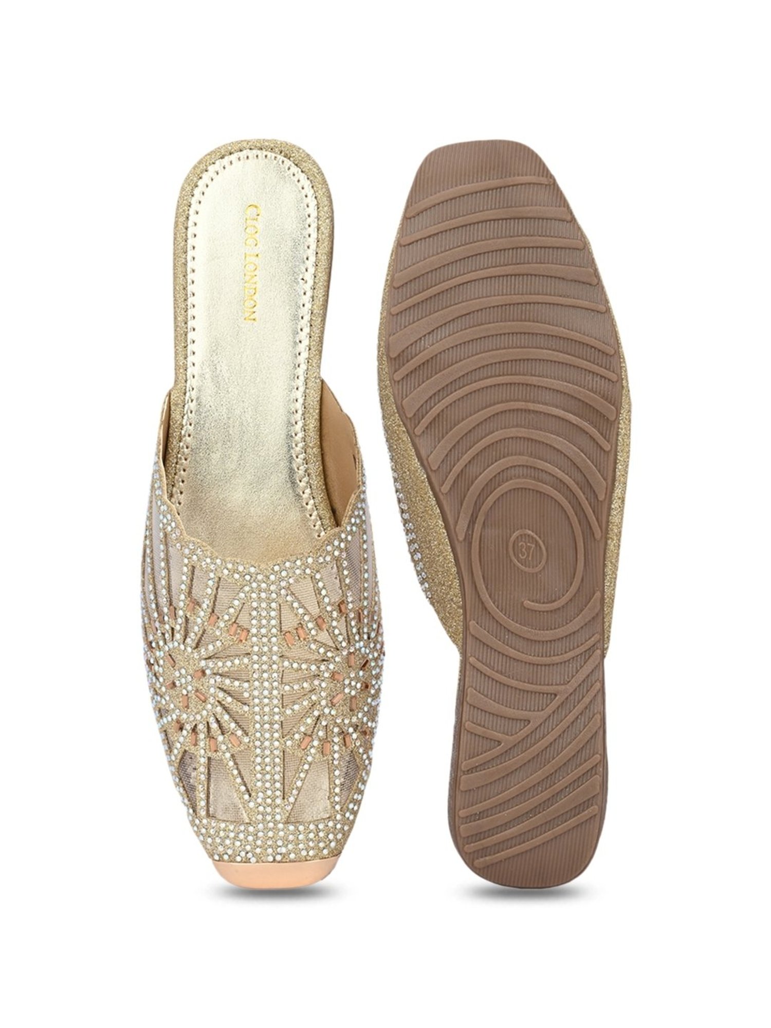 Clog London Women's Golden Mule Shoes