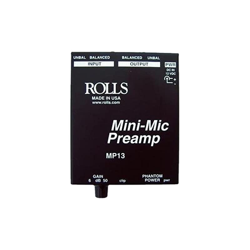 Mini Microphone Preamp, Black (MP13)