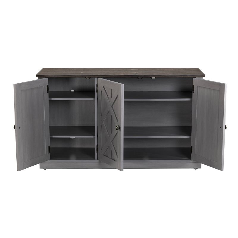 TV Stand for TVs up to 55" Gray - Home Essentials