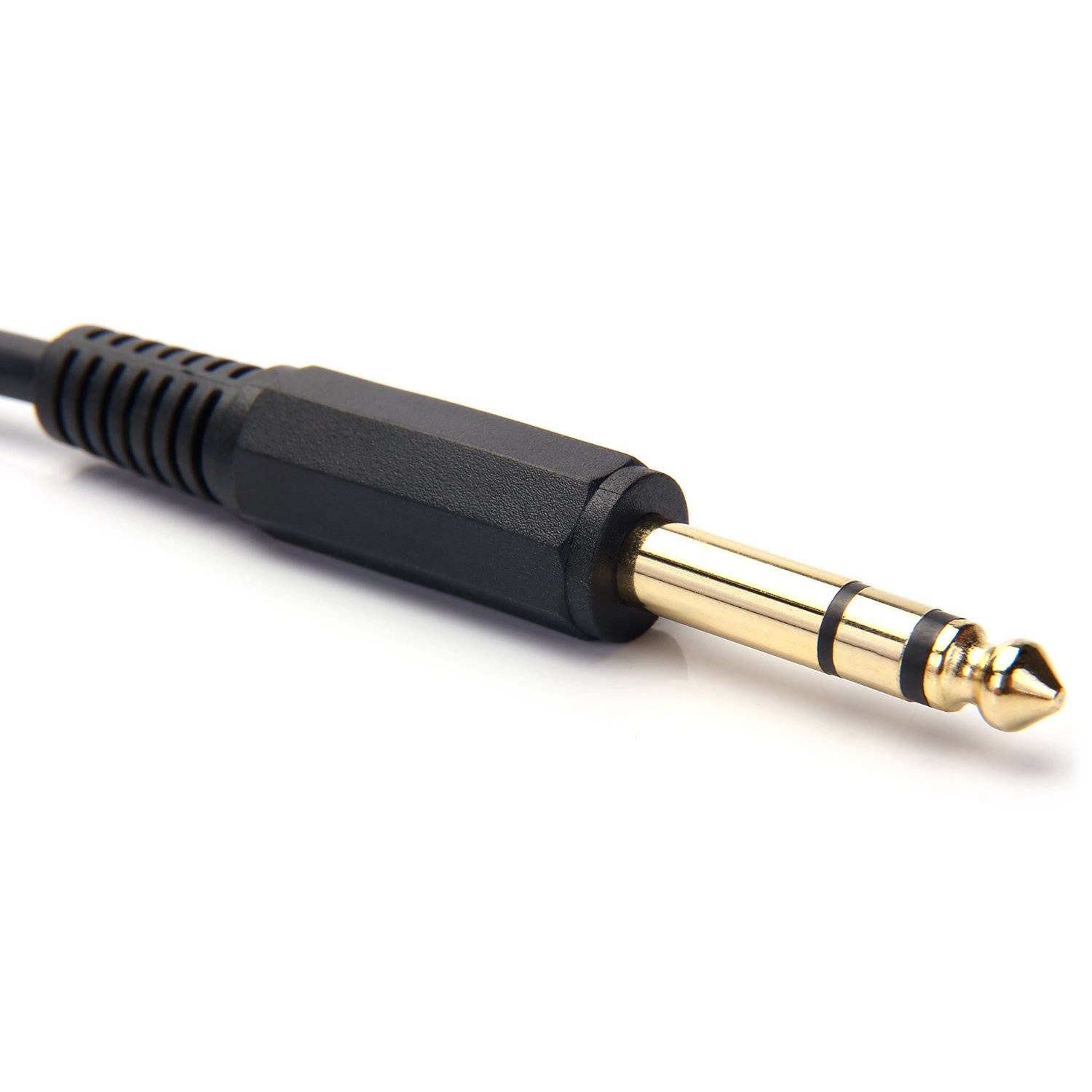 TISINO 15 feet 6.35mm Male to Female Stereo Audio Cable Gold Plated 1/4 Inch Extension Cable Adapter