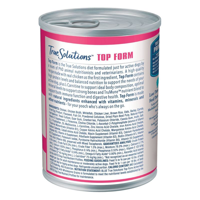 Blue Buffalo True Solutions Top Form Wet Dog Food - 12.5oz