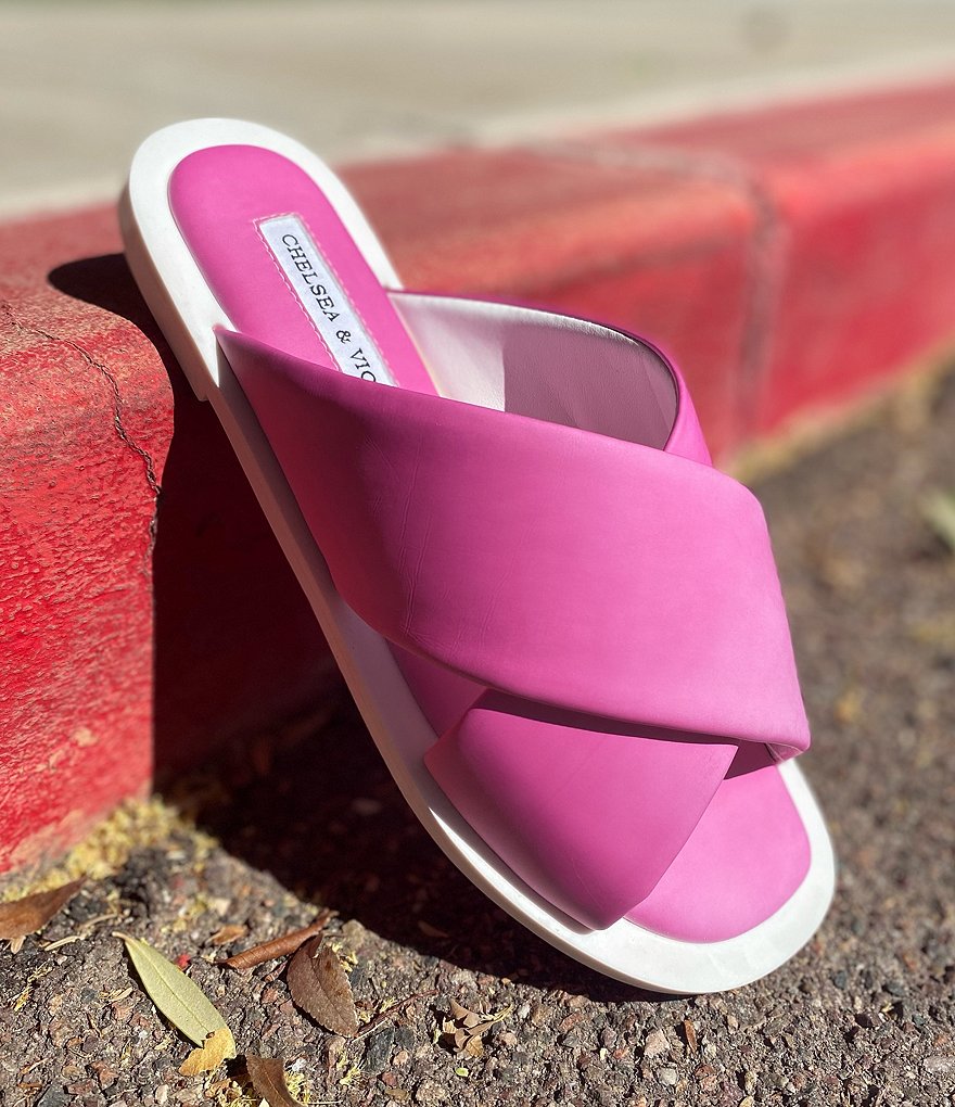 Chelsea & Violet Jacey Color-Changing Cross Band Sandals