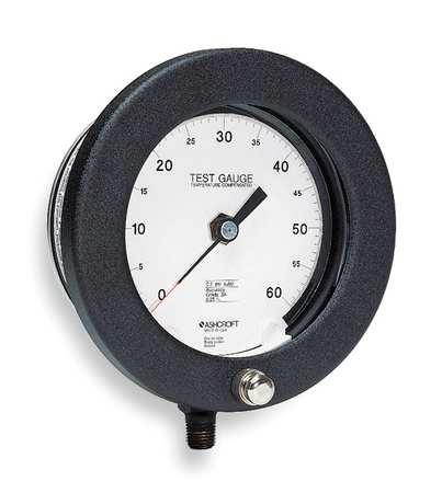 ASHCROFT 60-1082AS 02L 15 PSI Pressure Gauge,0 to 15 psi,6In,1/4In NPT