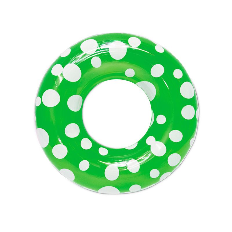 Swim Central 36" Inflatable 1-Person Swimming Pool Inner Tube - Green/White