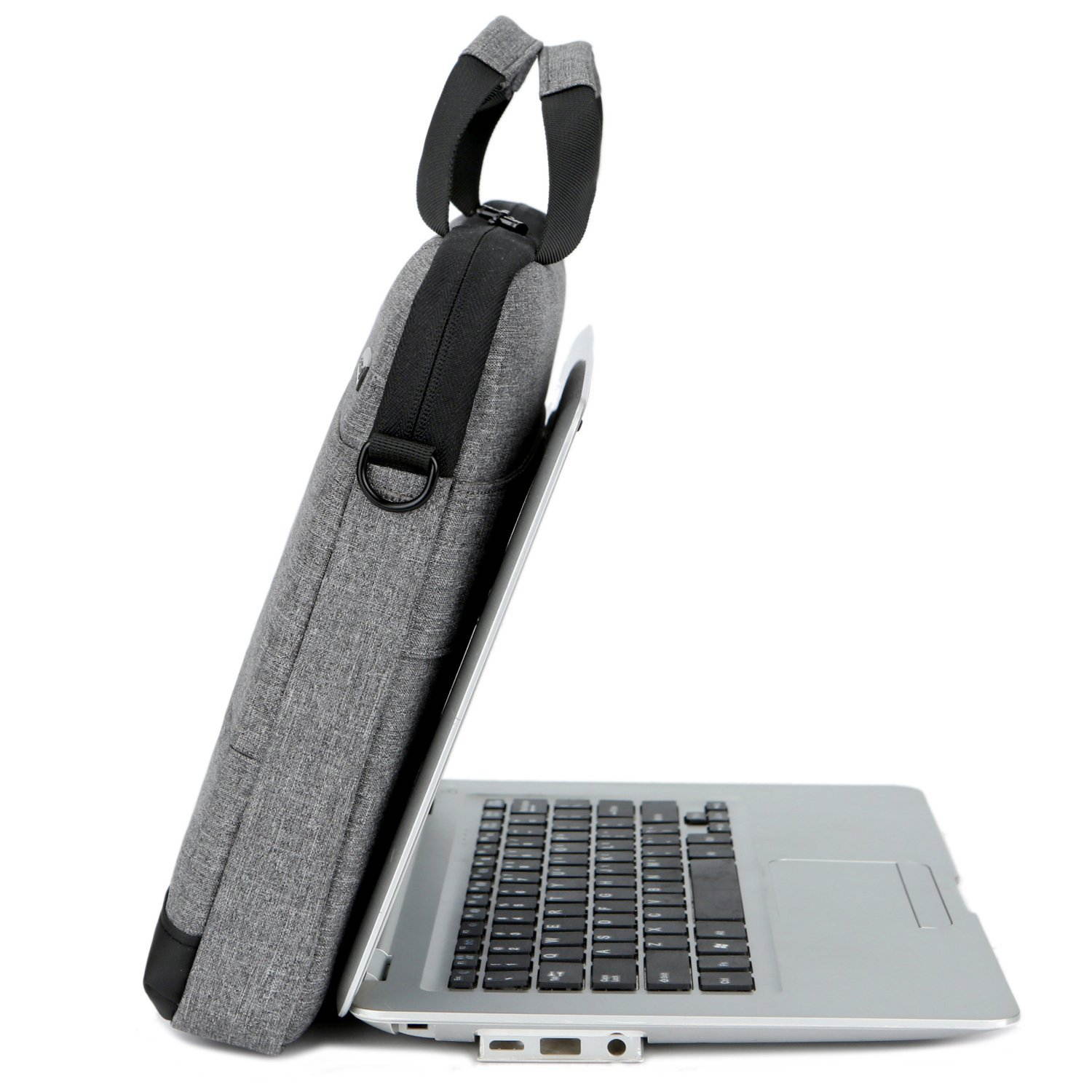 BRINCH 15.6 Inch Laptop Shoulder Bag,Classic Lightweight Slim Portable Laptop Messenger Sleeve Case for Work / Travel,Fits 15 - 15.6 Inches Laptop / Notebook / MacBook / Ultrabook Computer,Black