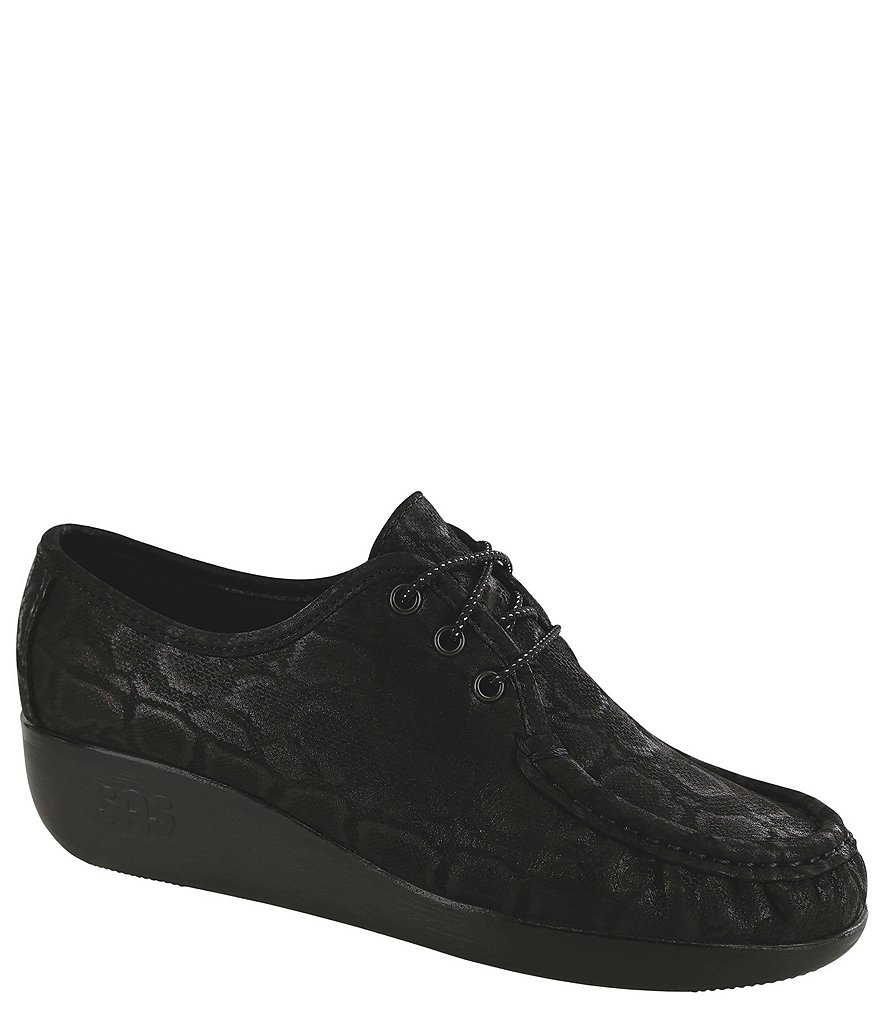 SoftWalk Willis Perforated Suede Platform Oxfords