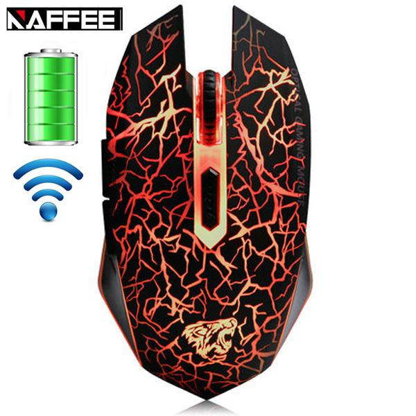 Rechargeable NAFFEE 2.4GHz Wireless 2400DPI Silence Key illuminated Gaming Mouse