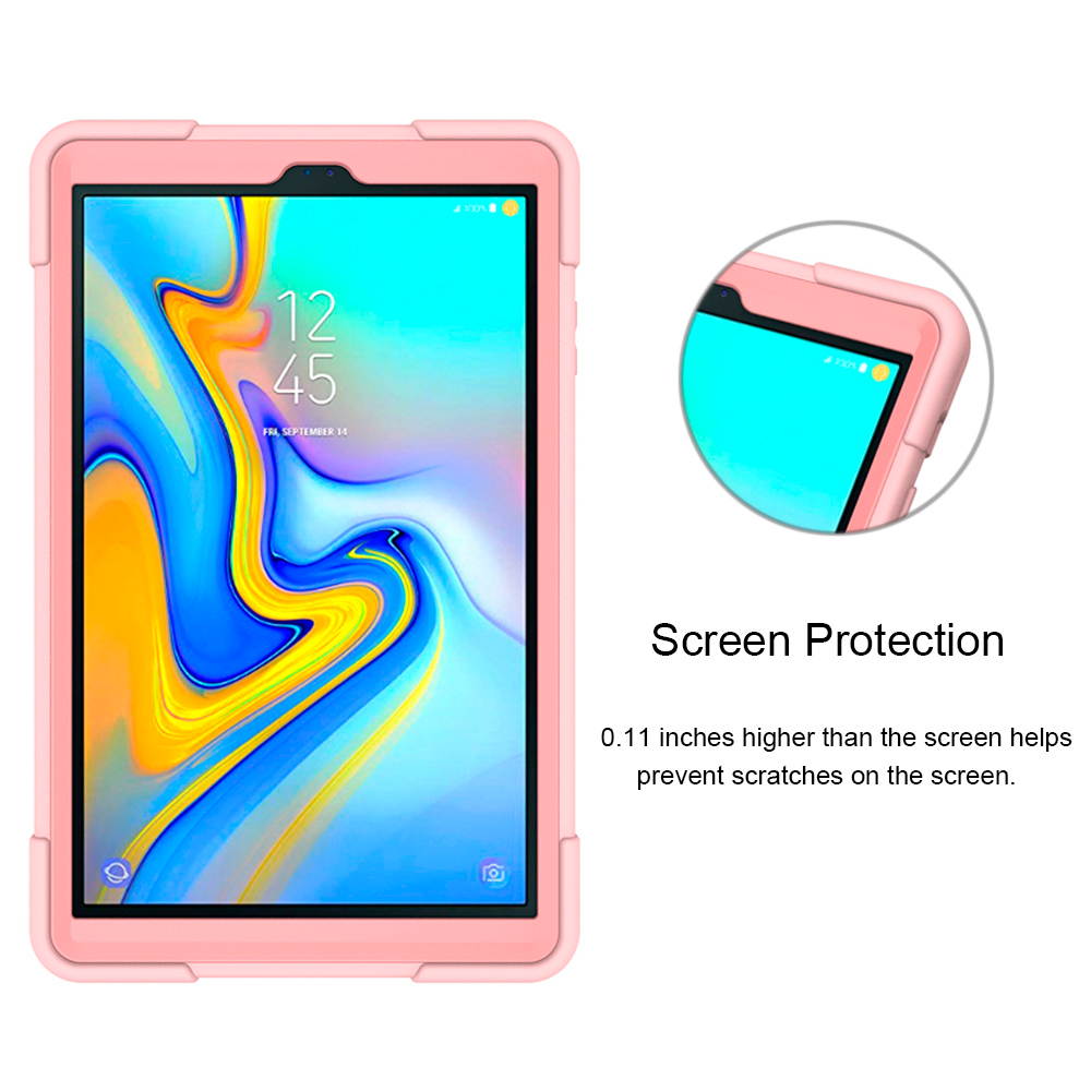 Galaxy Tab A 10.5 2018 Case,Mignova 3 Layer Heavy Duty Hybrid Shockproof Silicone+Hard PC Bumper Full-Body Protective Case Cover with Stand for Samsung Galaxy Tab A 10.5 SM-T590/T595