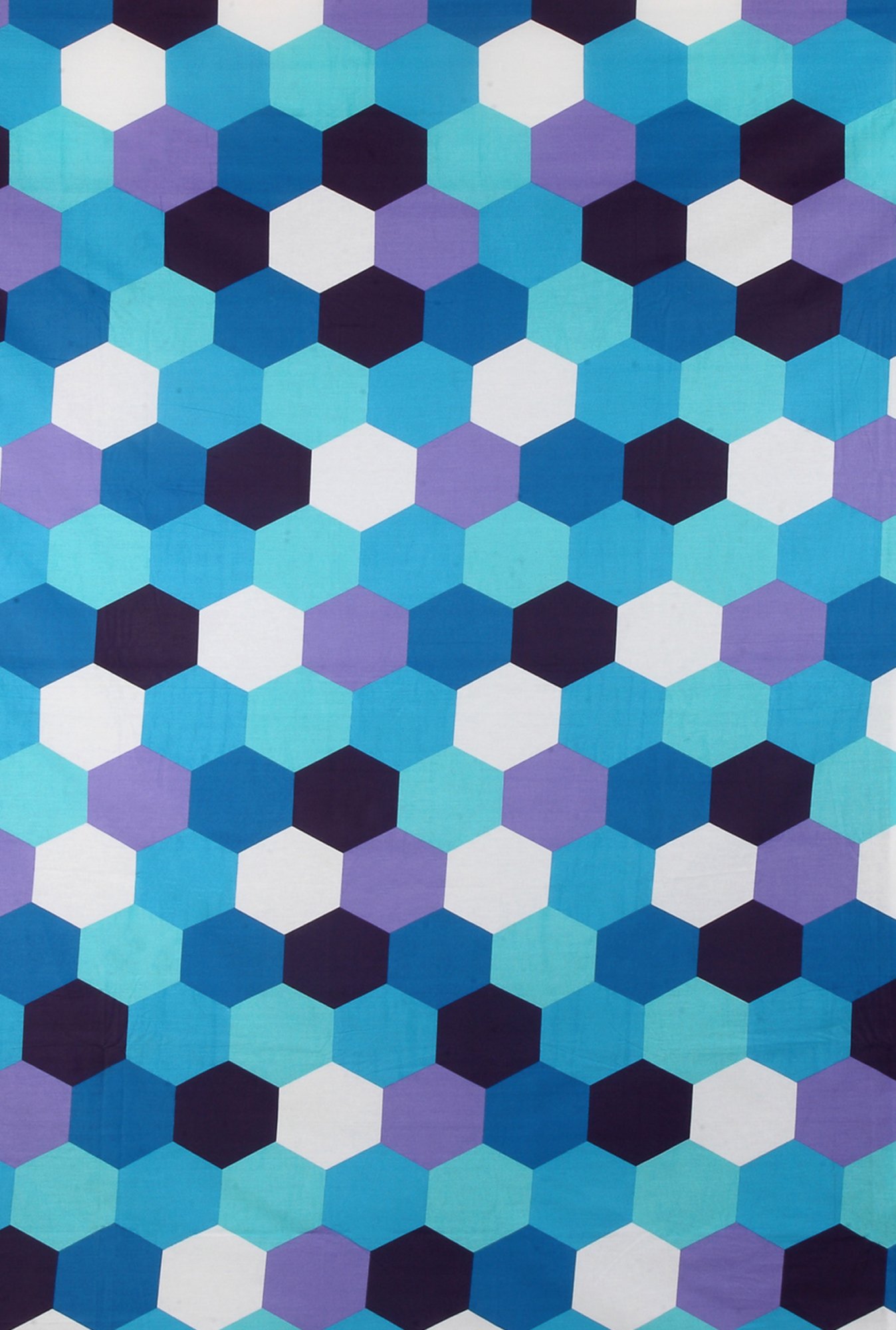 Dreamscape Blue Cotton 144 TC Bed Sheet Set