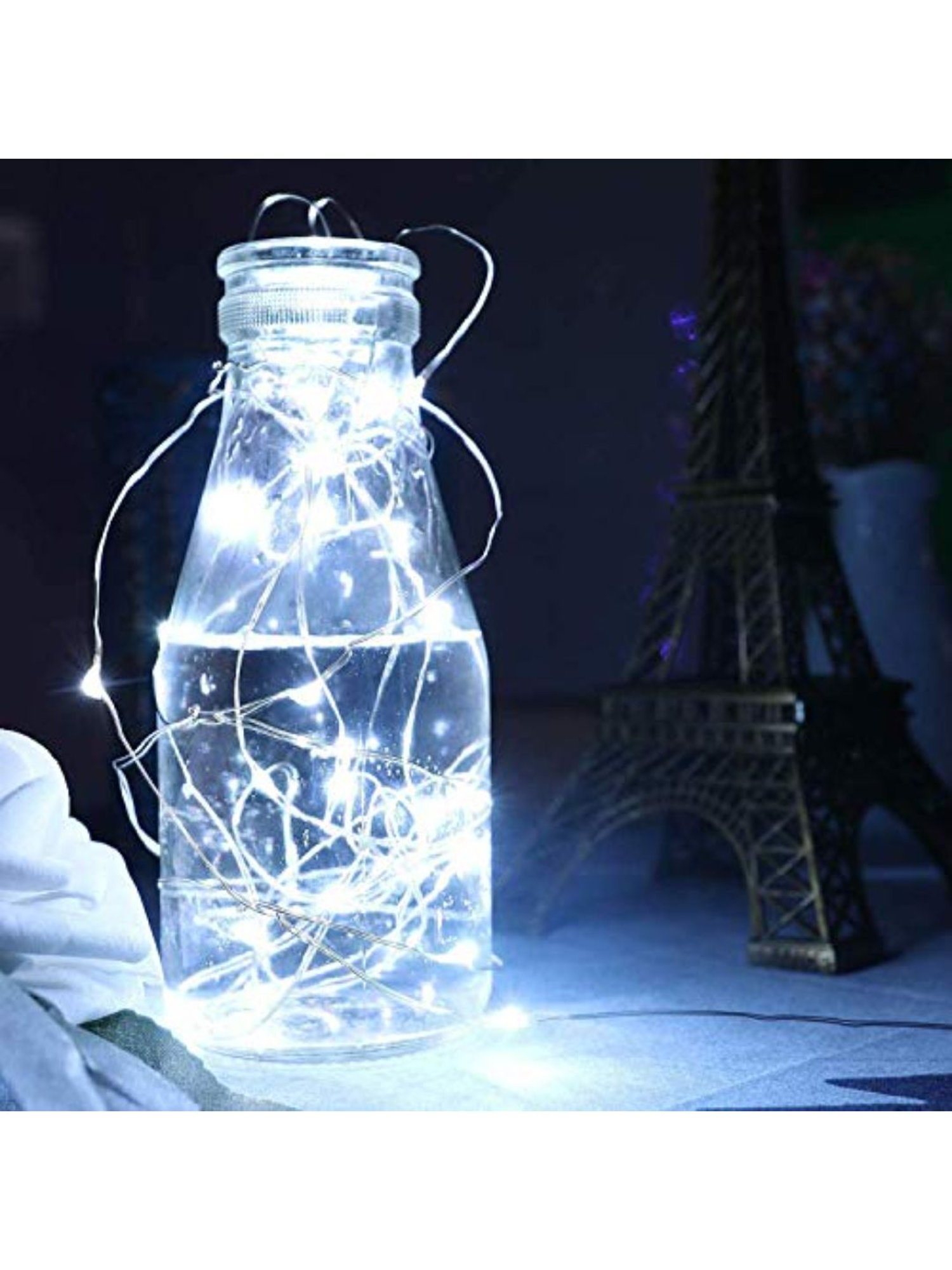 XERGY Multi Color 2 Meter 20 Led s Fairy String Lights Battery Operated String Light , Pack of 8