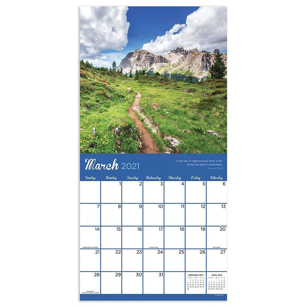 TF Publishing,  Paths to God Wall Calendar 2021