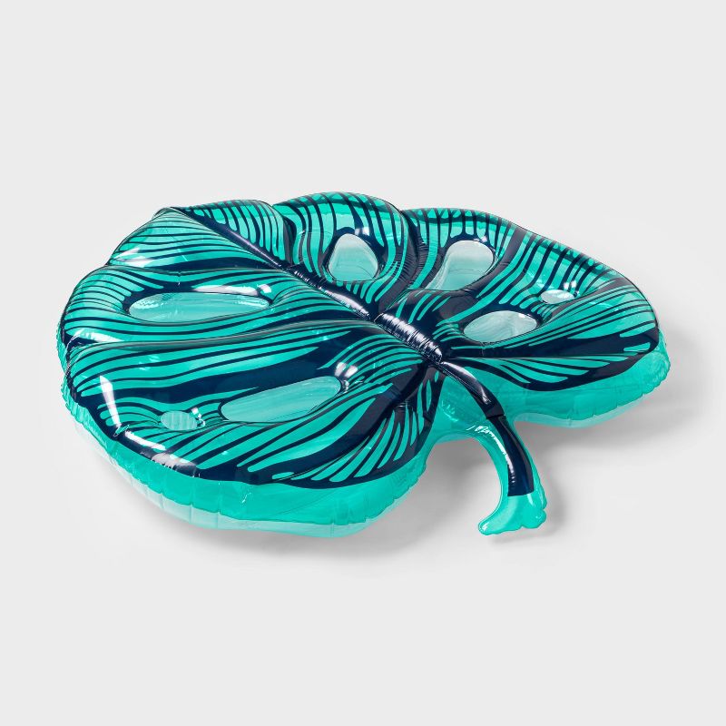 Tropical Palm Leaf Pool Float Dark Green - Sun Squad™