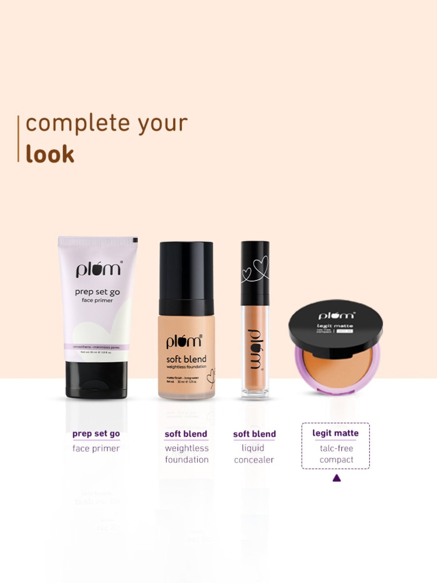 Plum Legit Matte Talc-Free Compact with SPF 15 135N Divine Dusk - 9 gm