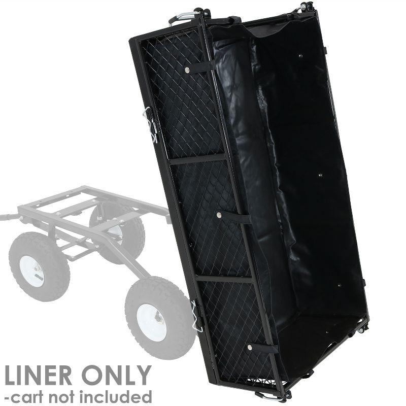Gorilla Carts Steel Utility Garden Cart with Removable Sides Capacity