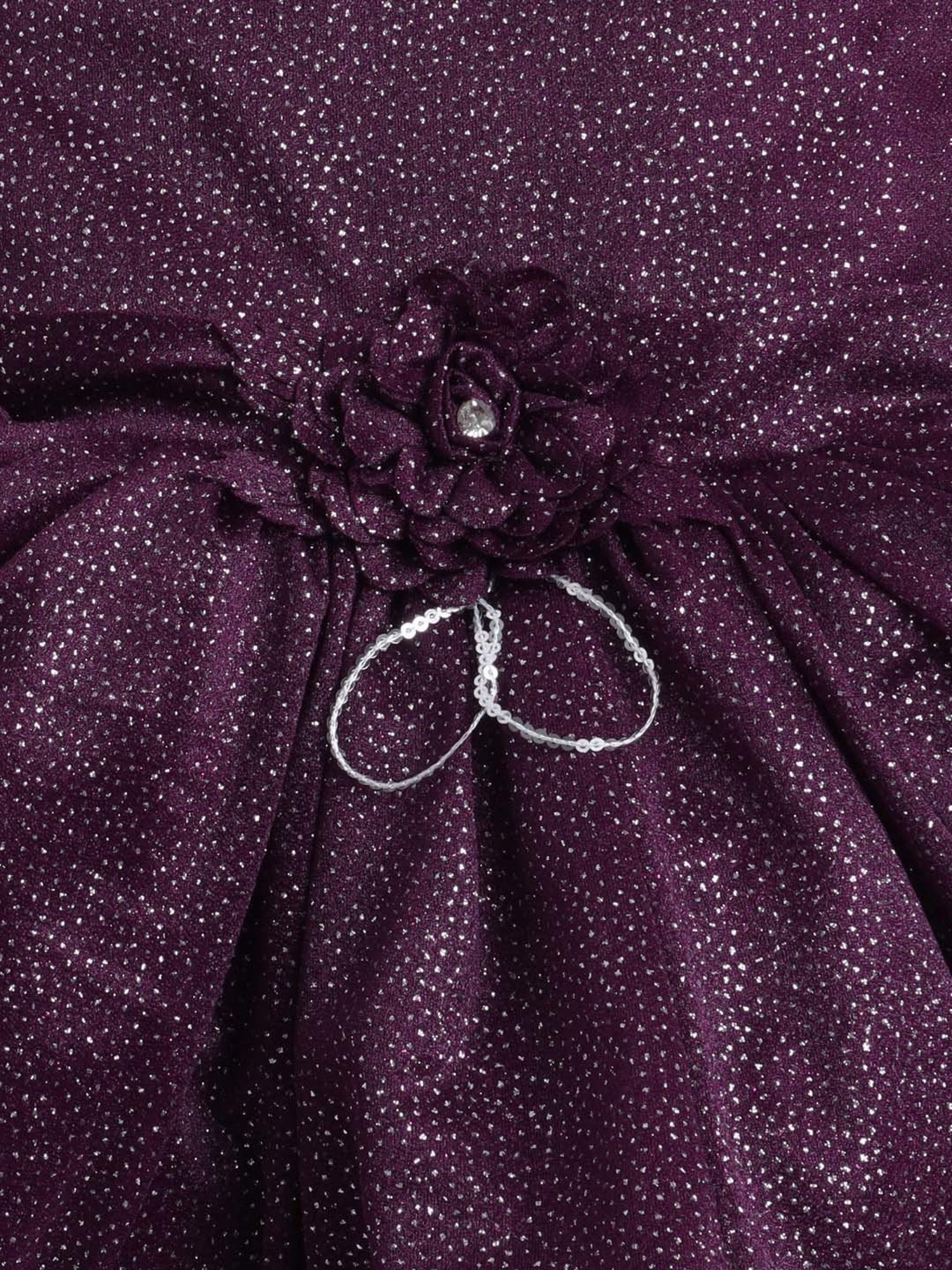 The Magic Wand Kids Purple Applique Dress