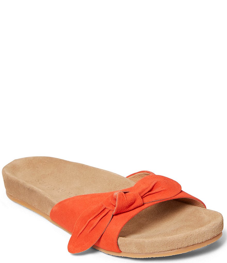 Jack Rogers Dorothy Bow Comfort Suede Slides