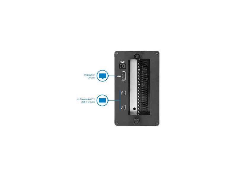 StarTech BNDTB4M2E1 Thunderbolt 3 to M.2 PCIe Adapter - External PCIe Enclosure / Chassis plus Card - with DisplayPort Monitor Port - PCIe SSD
