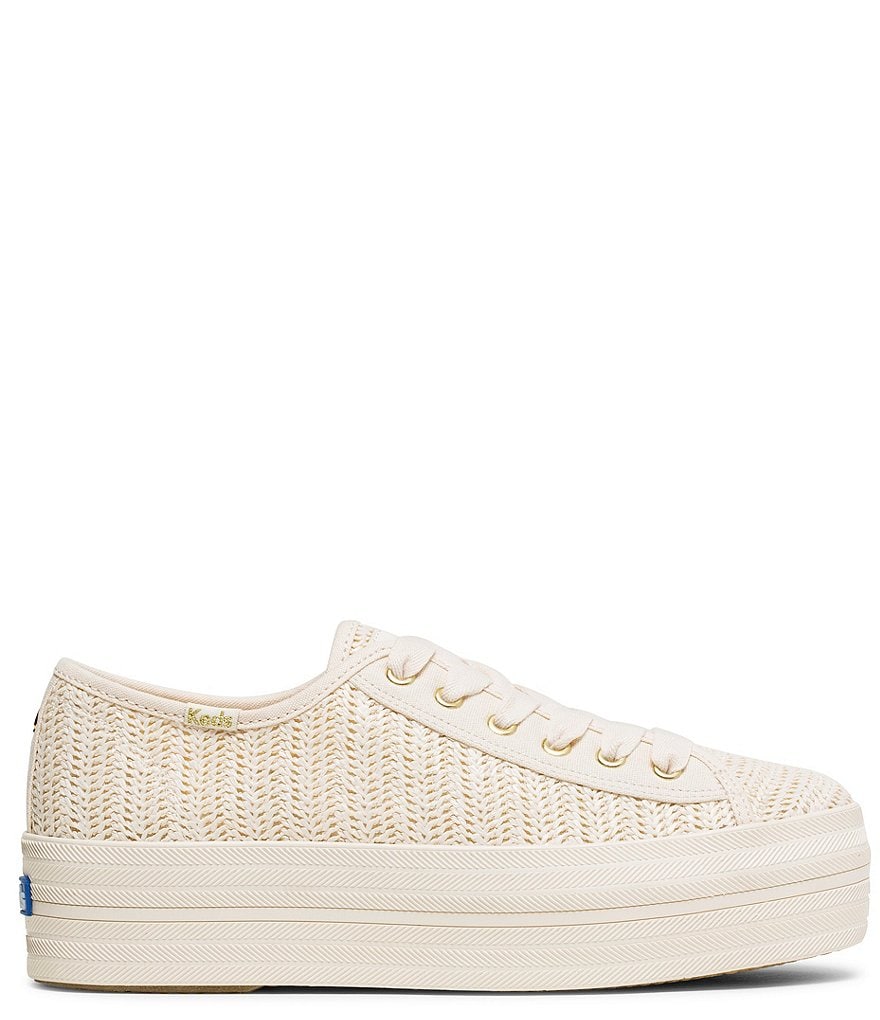 Keds Keds x kate spade new york Triple Up Woven Raffia Platform Sneakers