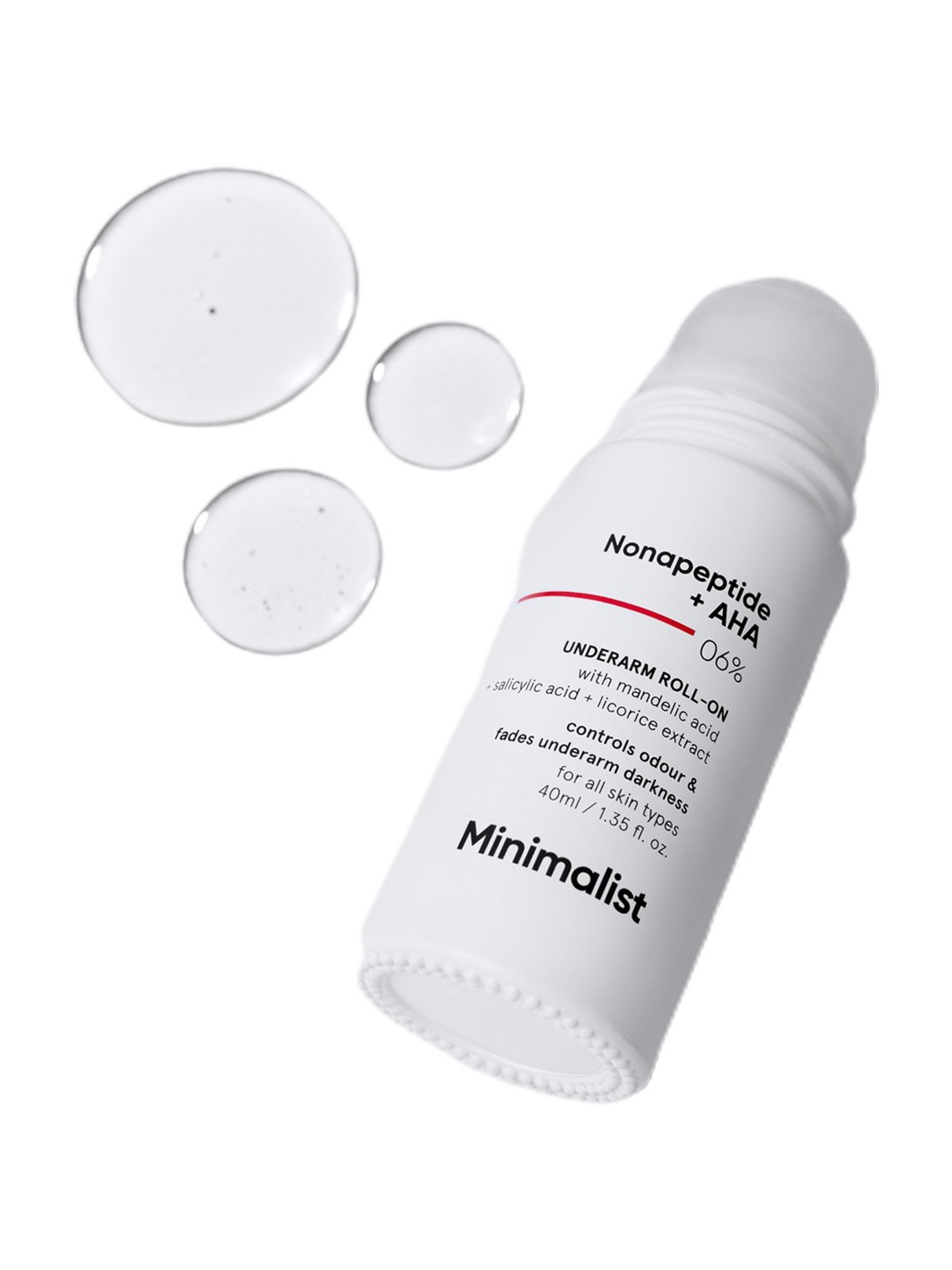 Minimalist Nonapeptide + AHA 06% Underarm Roll-On - 40 ml