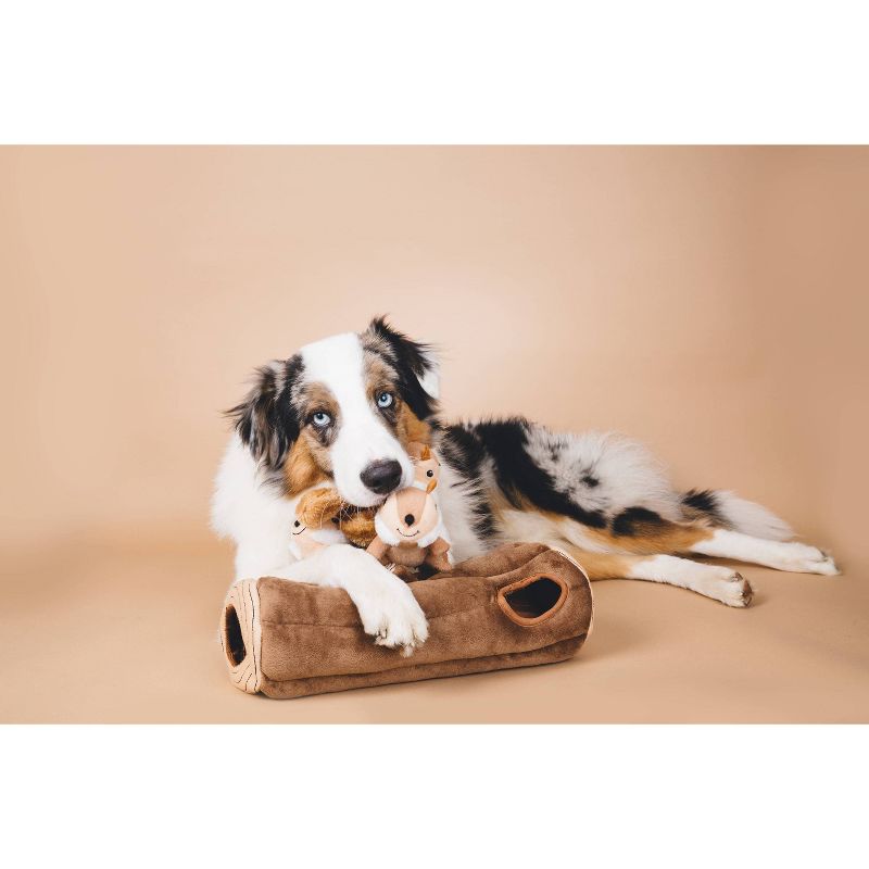 ZippyPaws Burrow Log Dog Toy