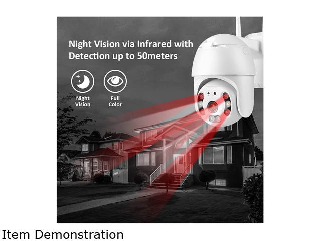 Outdoor Security Camera, Wireless WiFi IP Camera,Motion Detection, auto Tracking, 2.4ghz Two Way Talk, HD 1080P pan Tile Full Color Night Vision Waterproof Outdoor Surveillance TMEZON